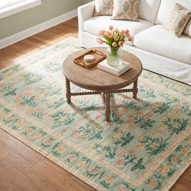 Rifle Paper Co. x Loloi Blush Floral Rug & Reviews | Birch Lane